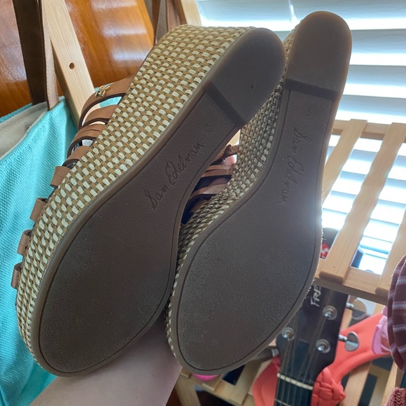 Sam Edelman Devon Strappy Leather Slide Wedge - Picture 5 of 5